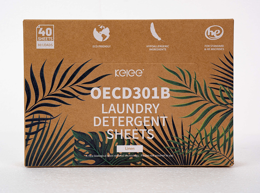 Kelee 0ECD 301B Hojas de detergente para ropa