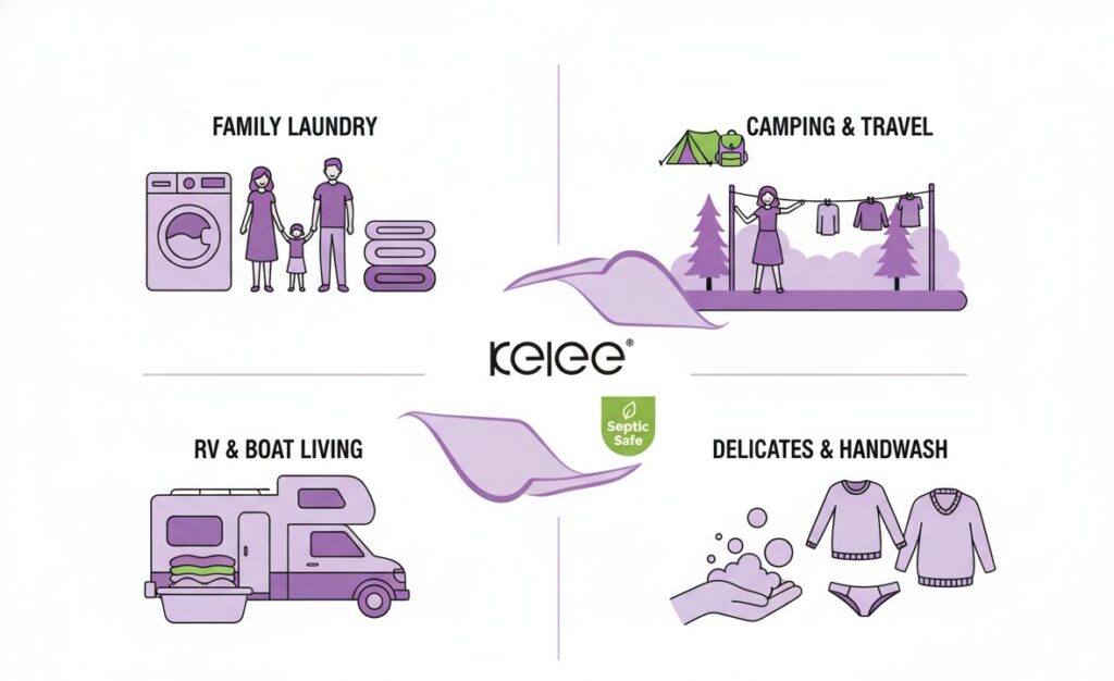 More applications for Septic Safe Laundry Sheets