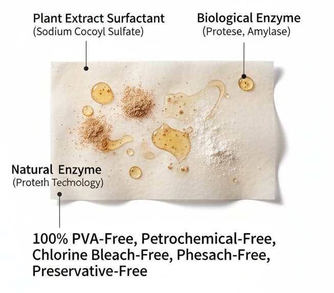 Laundry Sheets Without Polyvinyl Alcohol - Material 3