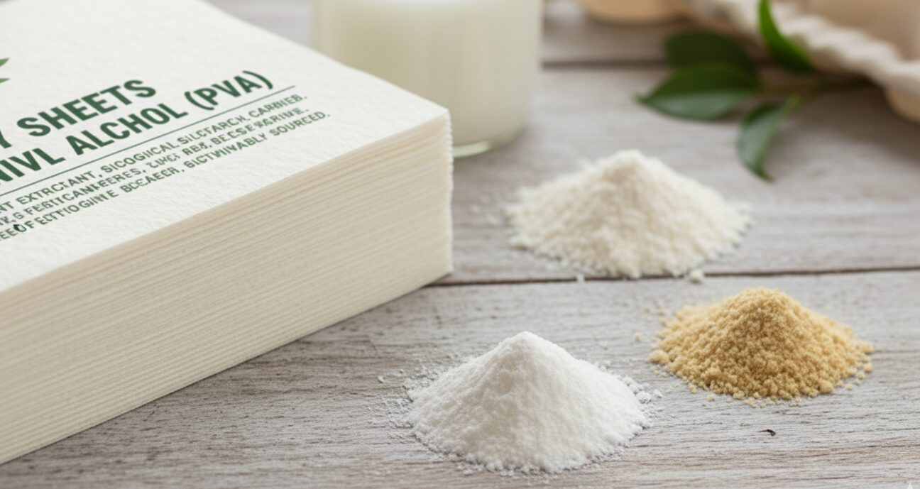Laundry Sheets Without Polyvinyl Alcohol - Material 1