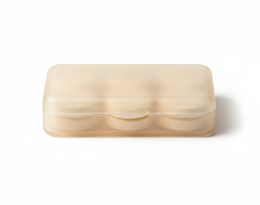 Flip portable box hand soap tablets